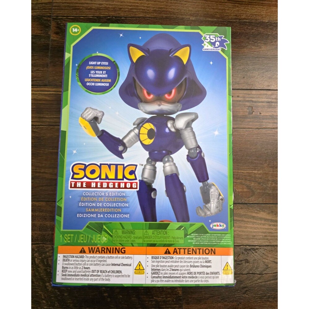 Jakks Sonic the Hedgehog: Metal Sonic Collector's Edition Figure Light Up Eyes